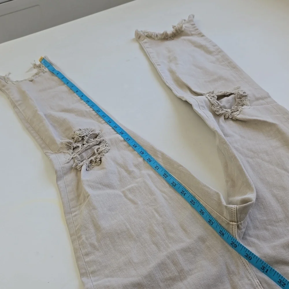 L’Agence High Line Skinny Jeans High Rise Biscuit Destruct